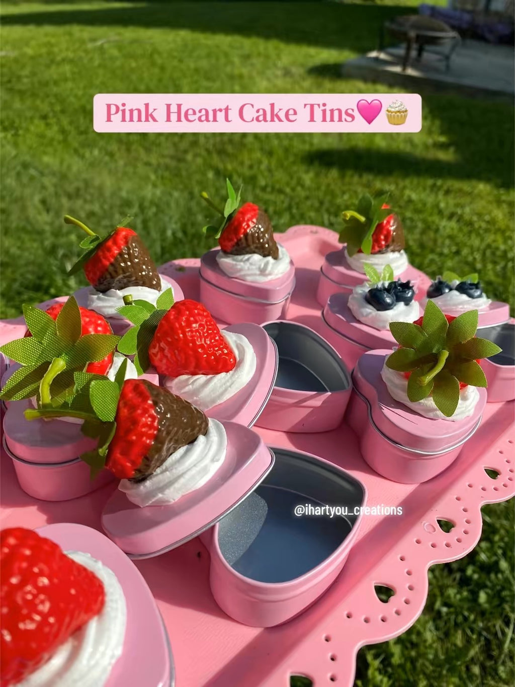 Heart ‘Fake Cake’ Tins