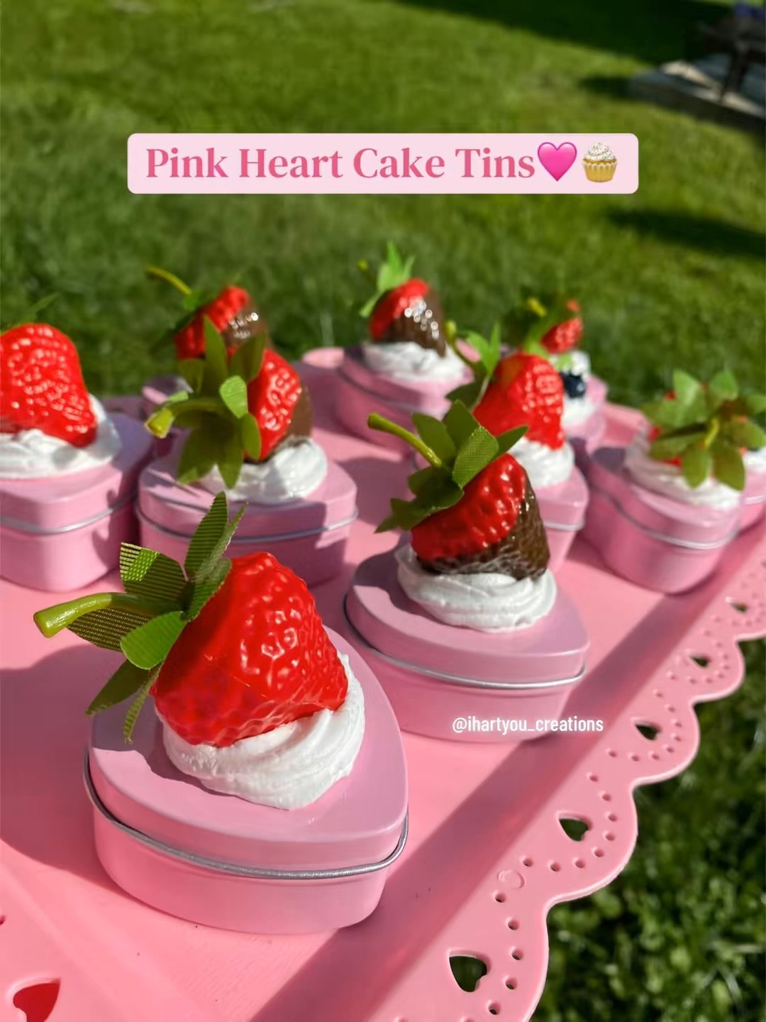Heart ‘Fake Cake’ Tins