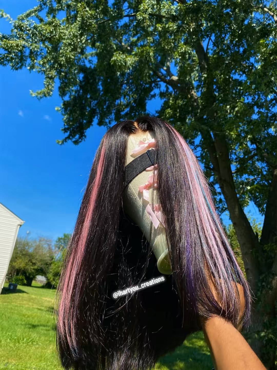 “Silk Press” Cotton Candy