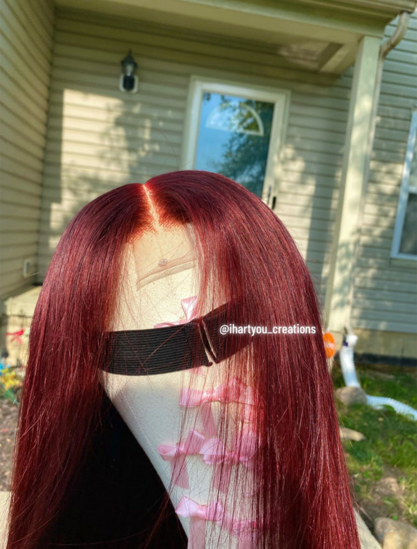 “Silk Press” Red Velvet