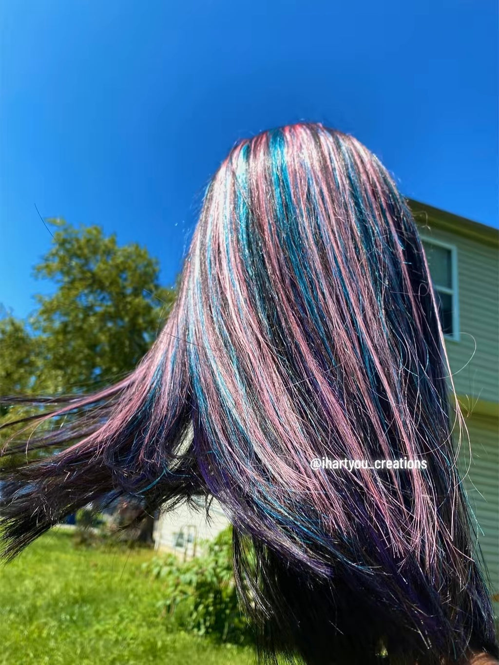 “Silk Press” Cotton Candy