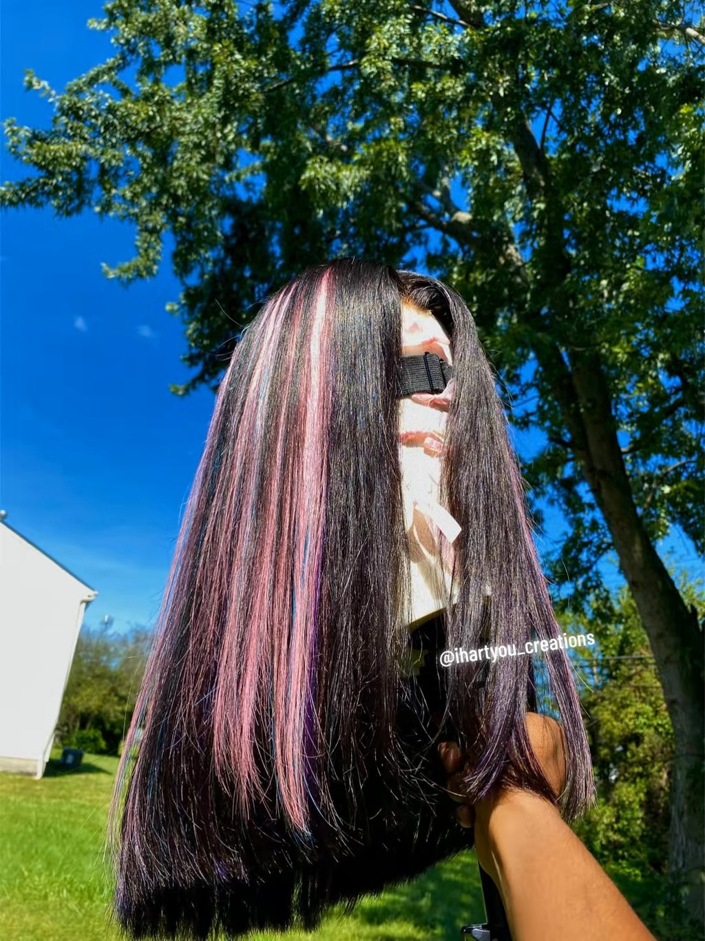“Silk Press” Cotton Candy